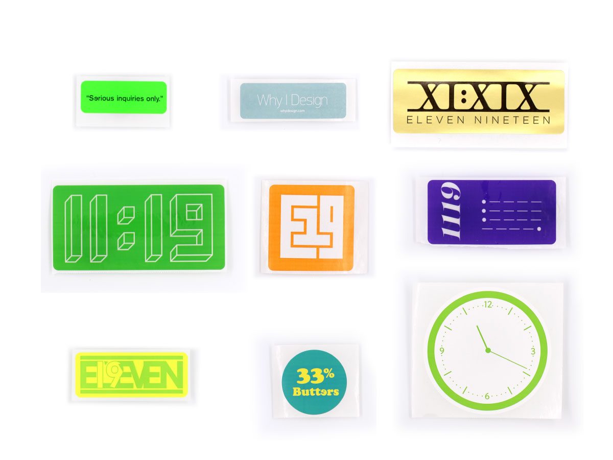 Eleven19 Assorted Stickers Design Self Promotion